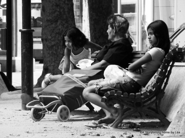girls street portrait spain