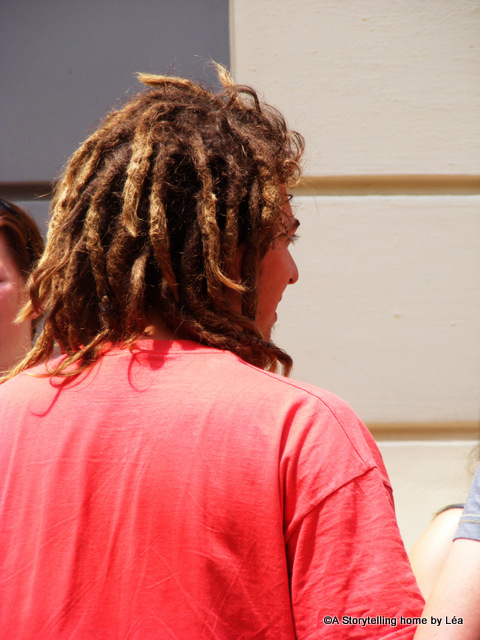 street portrait man with dreadlocks spain