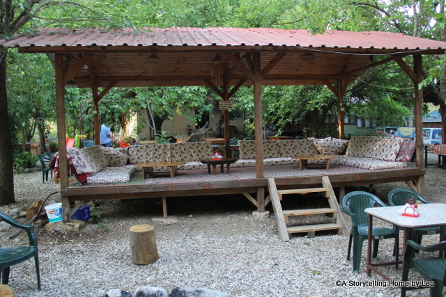 Lots of comfy cushions to lounge on for hours at the Saban Pansion
